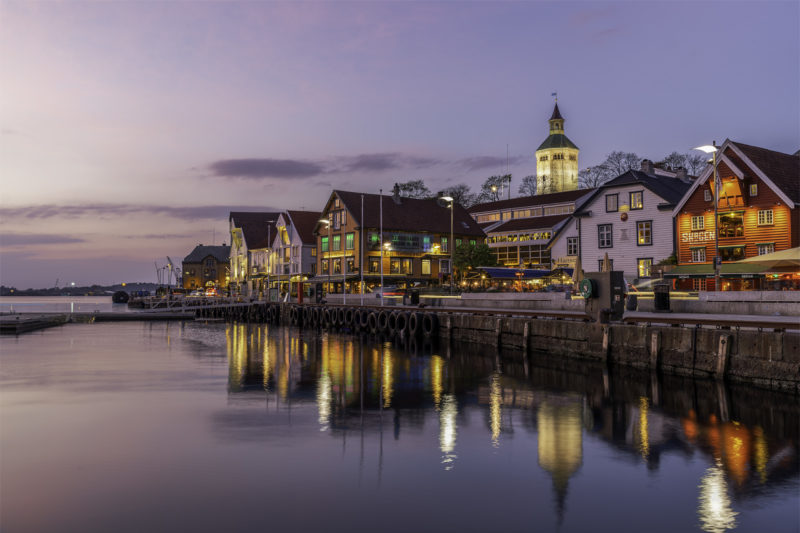 Stavanger au coucher de soleil